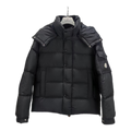 Moncler Maya Matte Hooded Down Puffer – Black