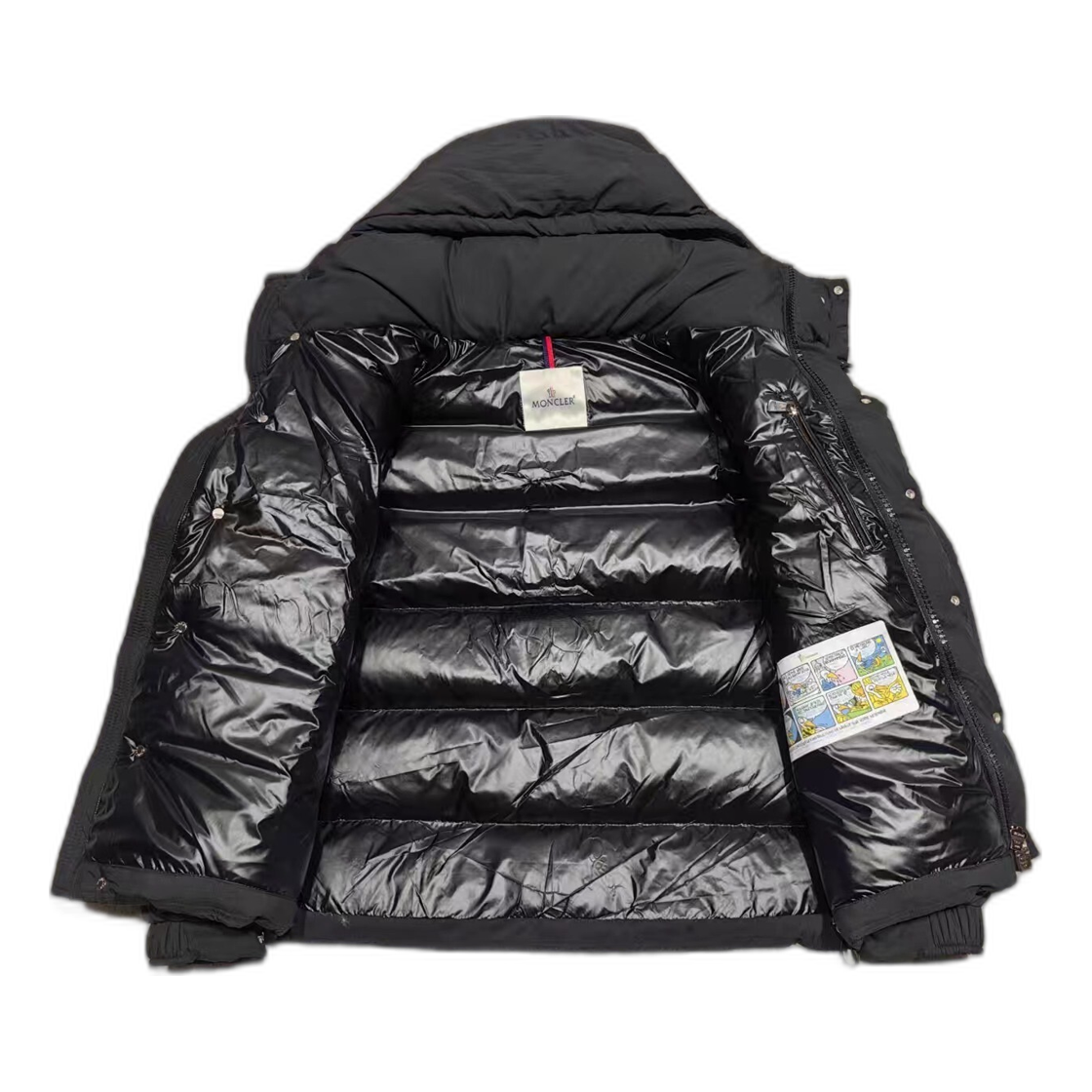 Moncler Maya Matte Hooded Down Puffer – Black
