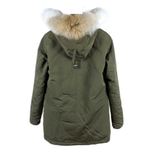 Canada Goose Chateau Parka with Fur-Trimmed Hood in Military Green