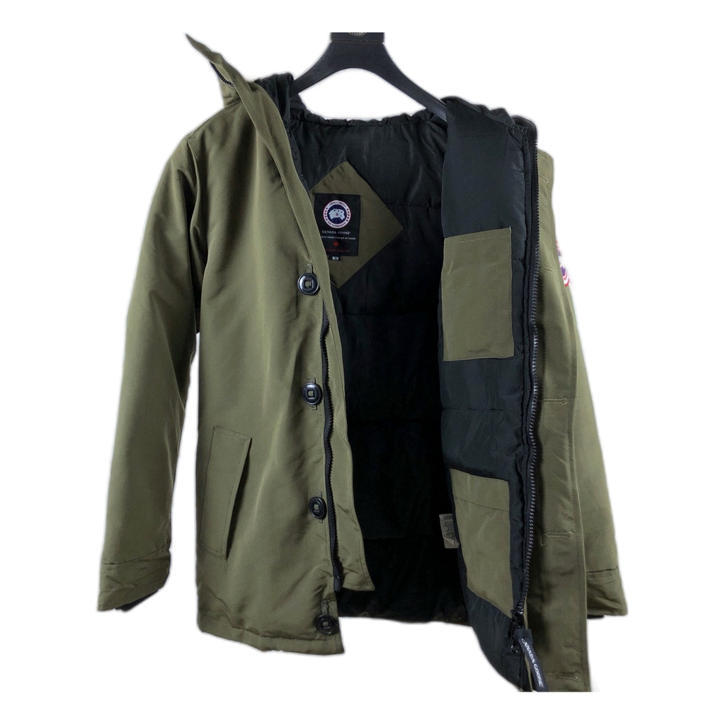 Canada Goose Chateau Parka with Fur-Trimmed Hood in Military Green