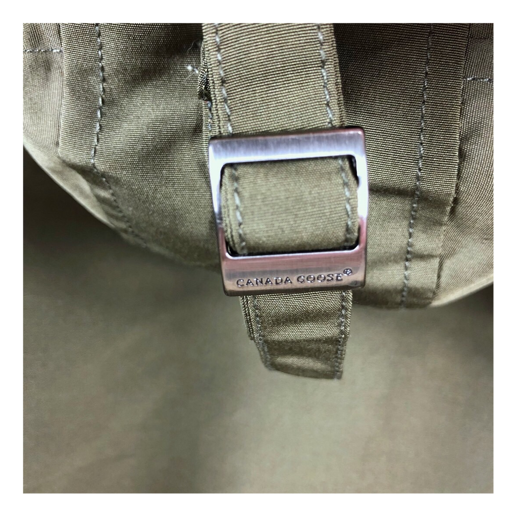 Canada Goose Chateau Parka with Fur-Trimmed Hood in Military Green