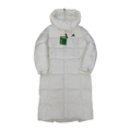 New Balance Hooded Long Puffer Coat – Off White