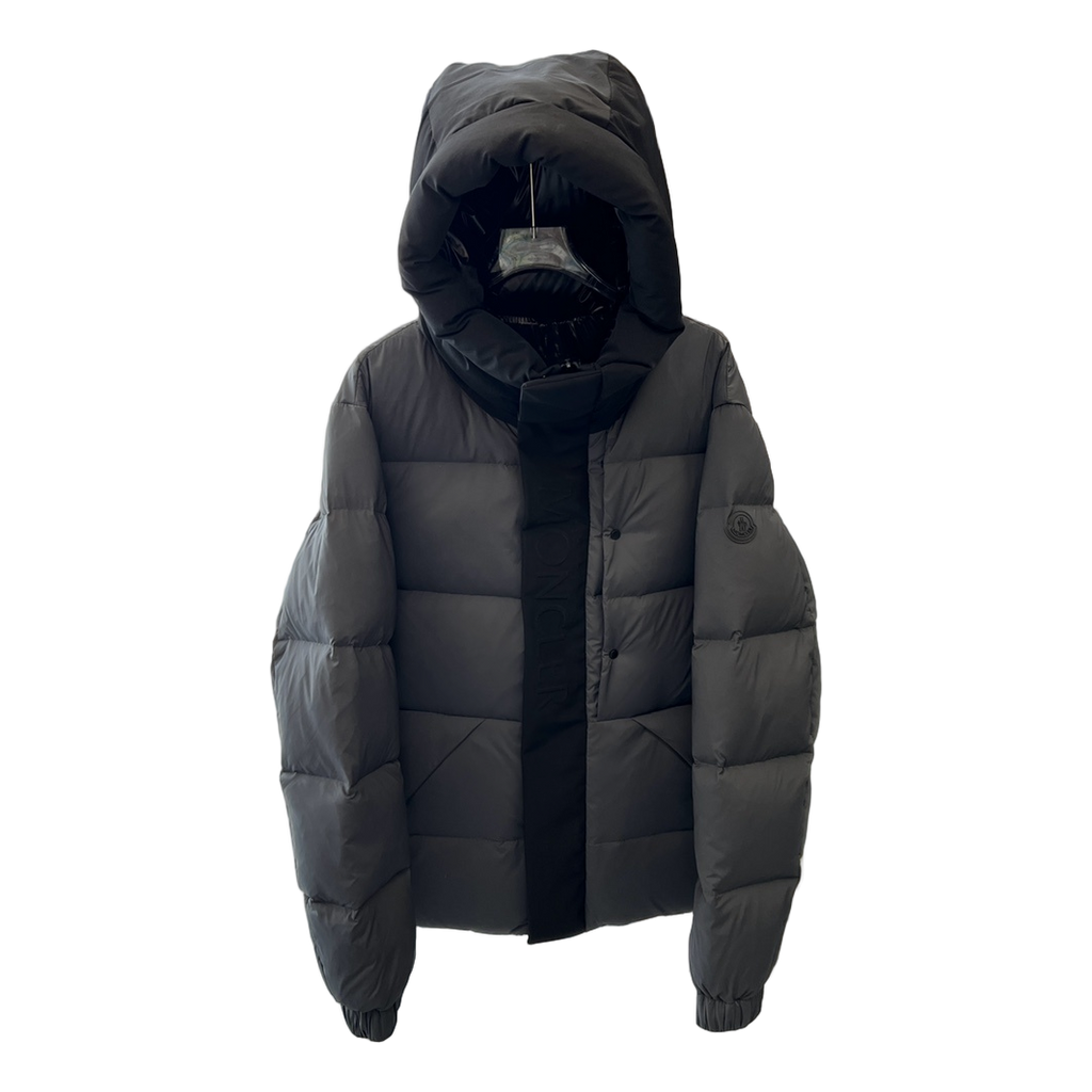 Moncler Color-Block Puffer Jacket with Contrast Hood