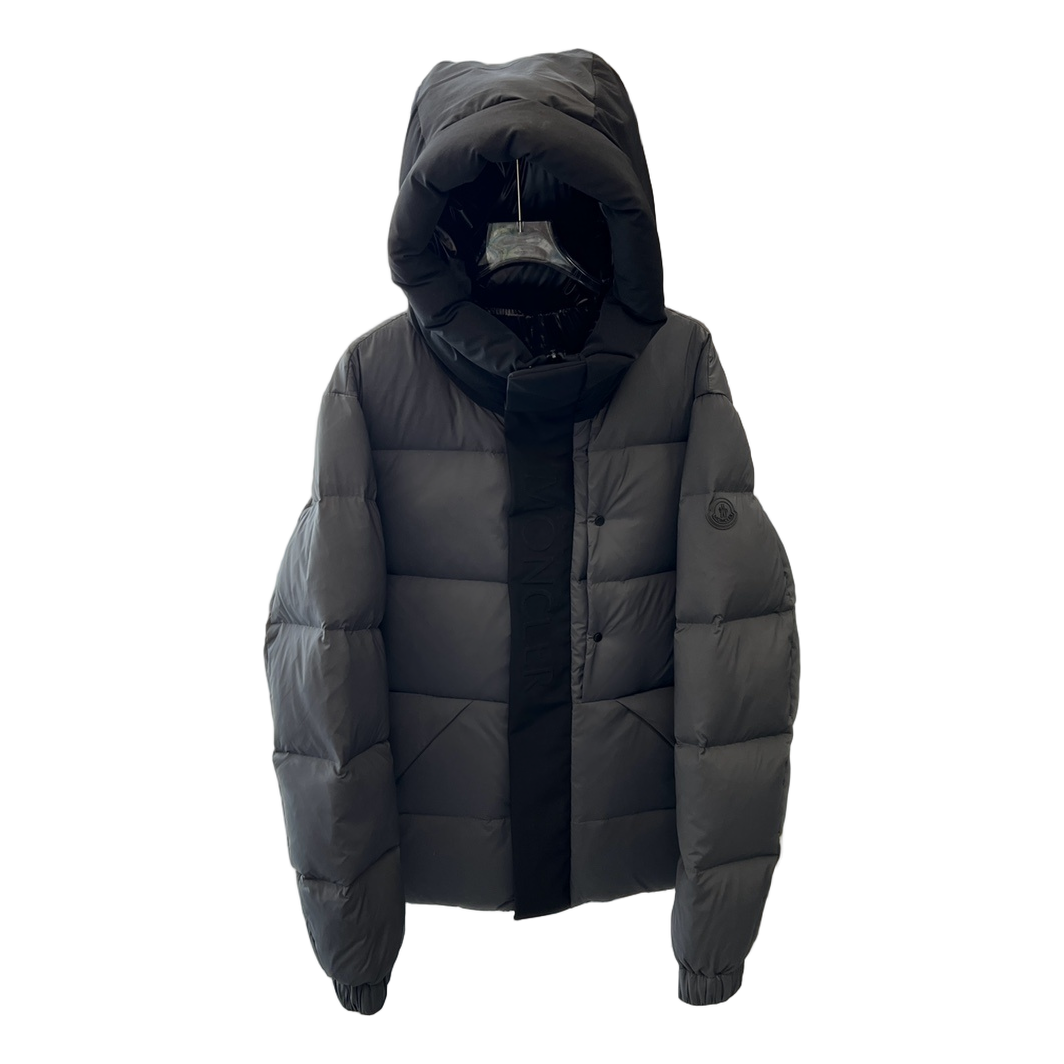 Moncler Color-Block Puffer Jacket with Contrast Hood