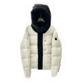 Moncler Color-Block Puffer Jacket with Contrast Hood