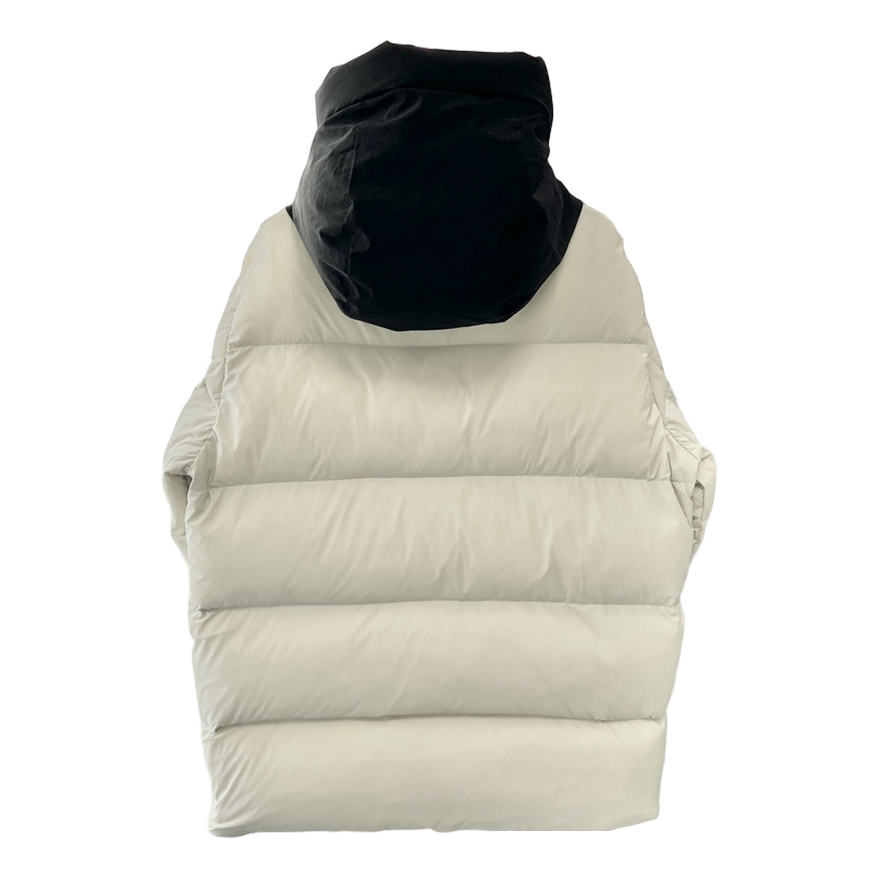Moncler Color-Block Puffer Jacket with Contrast Hood