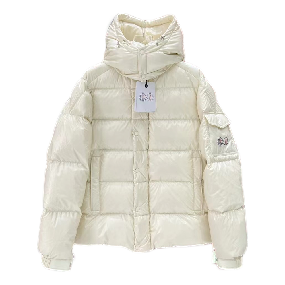 Moncler Maya 70th Anniversary Glossy Hooded Down Puffer