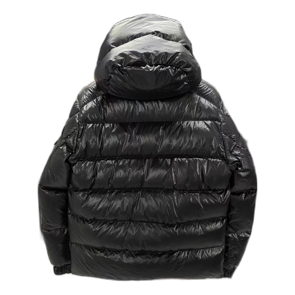 Moncler Maya 70th Anniversary Glossy Hooded Down Puffer