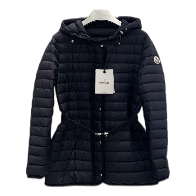 Moncler Oredon Belted Hooded Down Puffer – Black