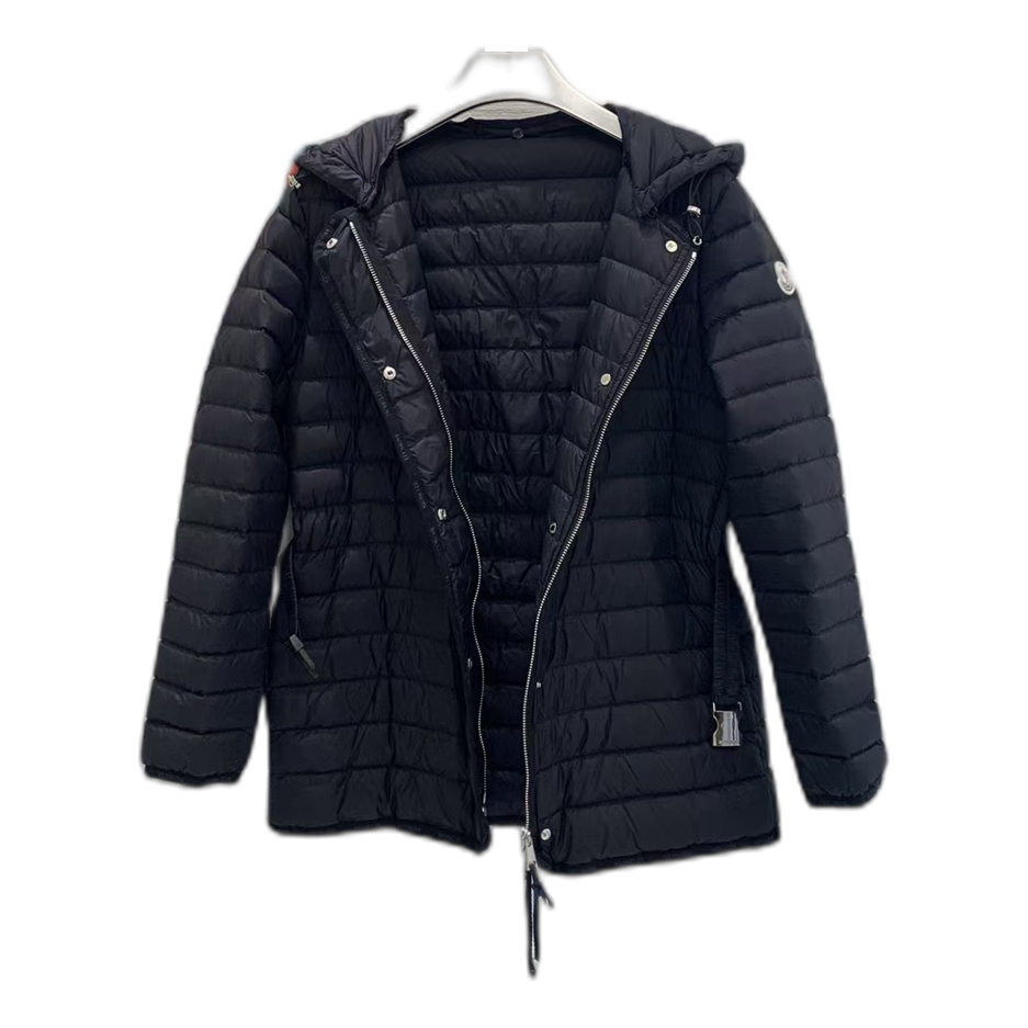 Moncler Oredon Belted Hooded Down Puffer – Black