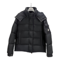 Moncler Maya Matte Hooded Down Puffer – Black