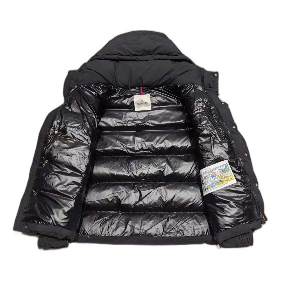 Moncler Maya Matte Hooded Down Puffer – Black