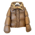 Moncler Borey Hooded Down Jacket in Bronze