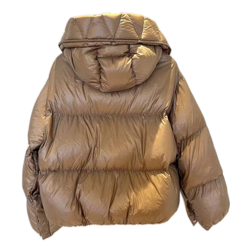 Moncler Borey Hooded Down Jacket in Bronze