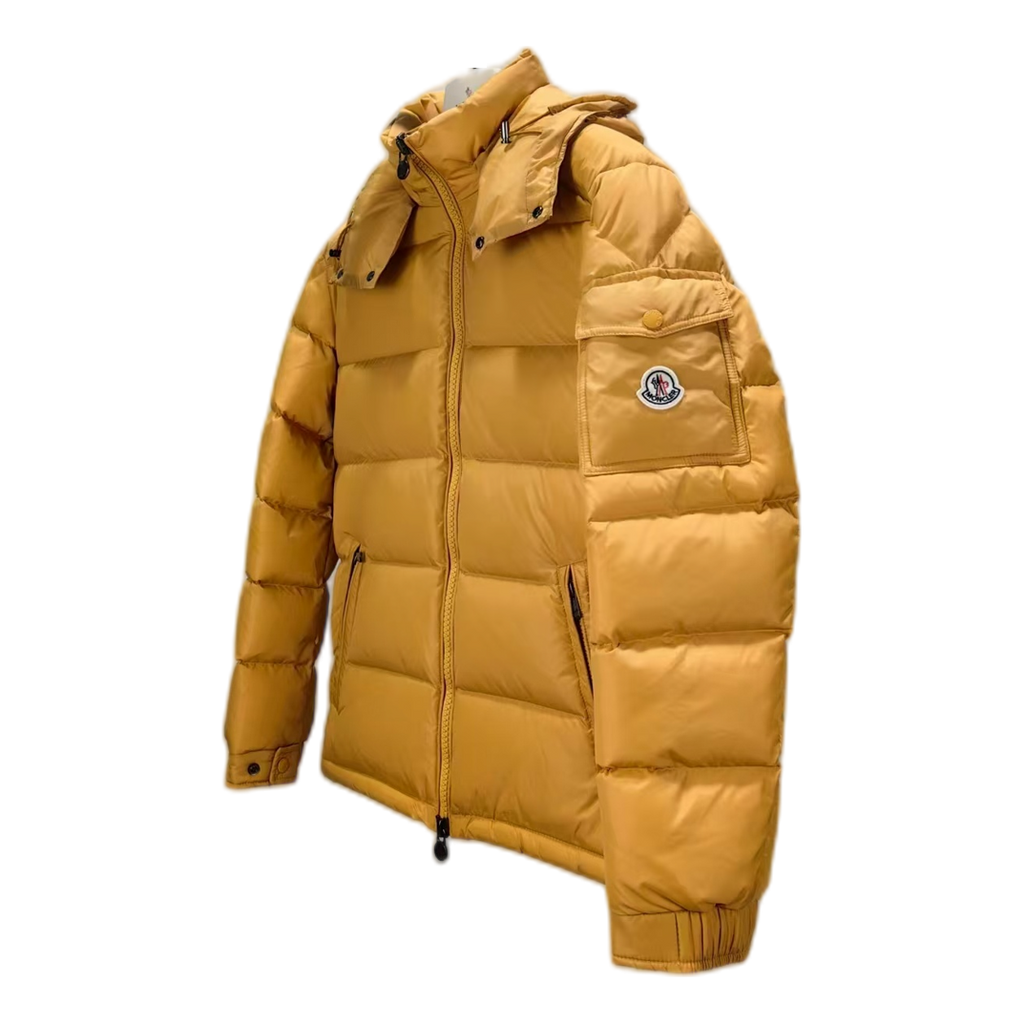 Moncler Maya Hooded Down Puffer – Yellow