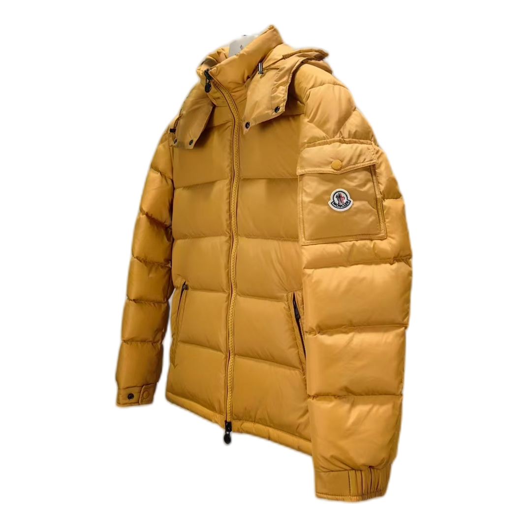 Moncler Maya Hooded Down Puffer – Yellow