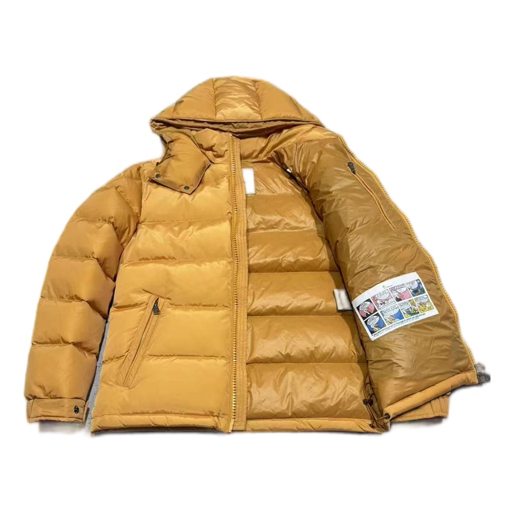 Moncler Maya Hooded Down Puffer – Yellow