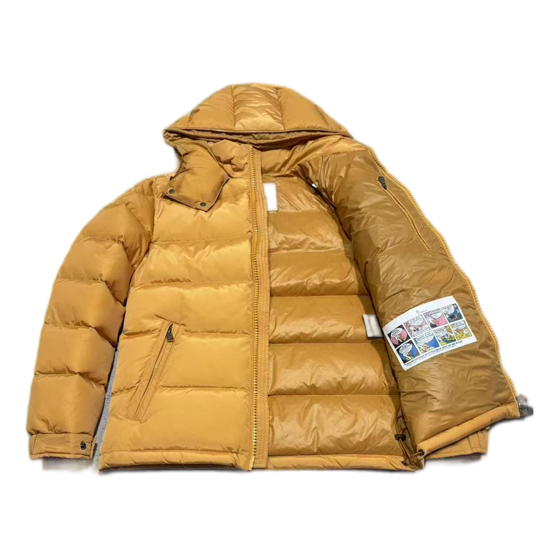 Moncler Maya Hooded Down Puffer – Yellow