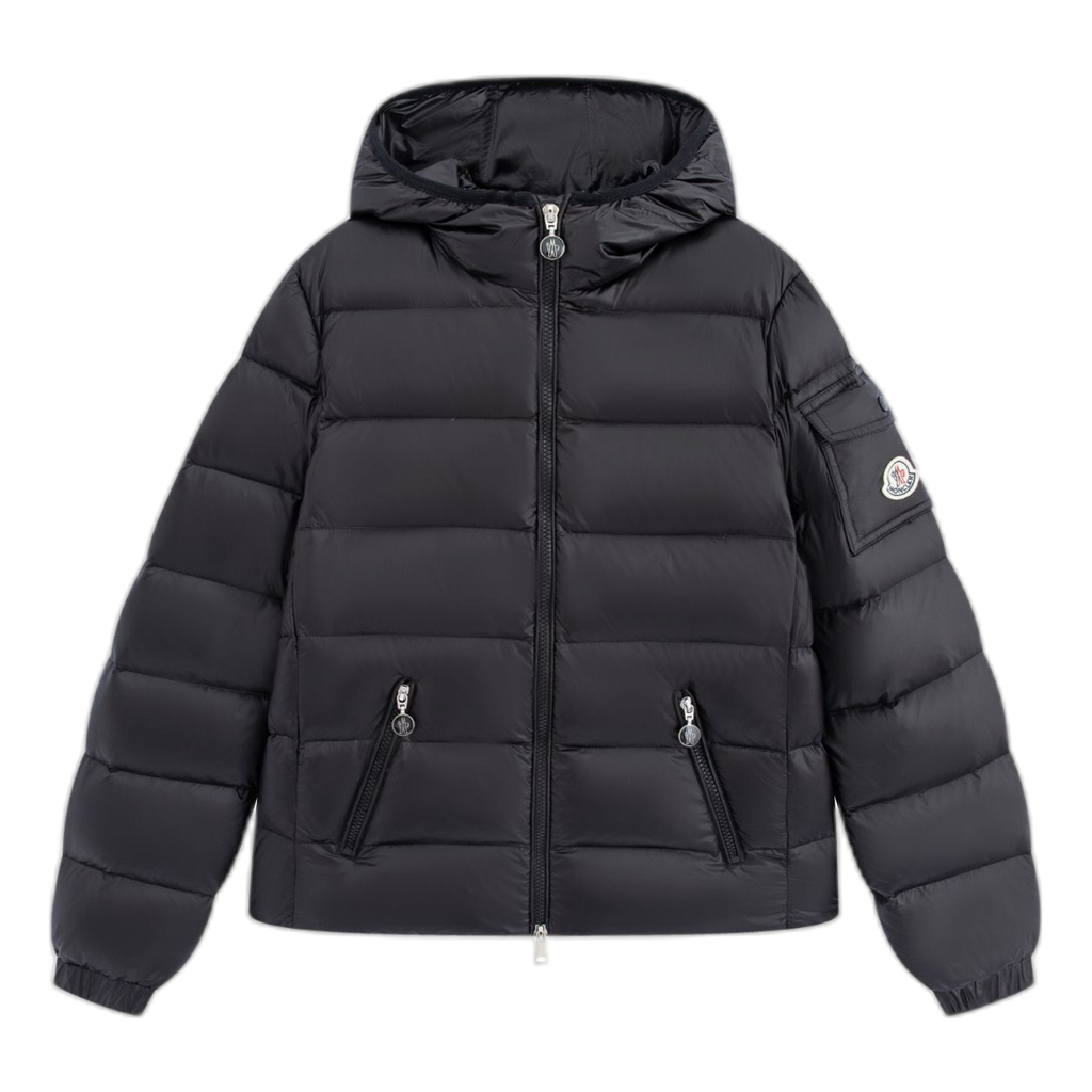 Moncler Gles Fitted Hooded Puffer Jacket