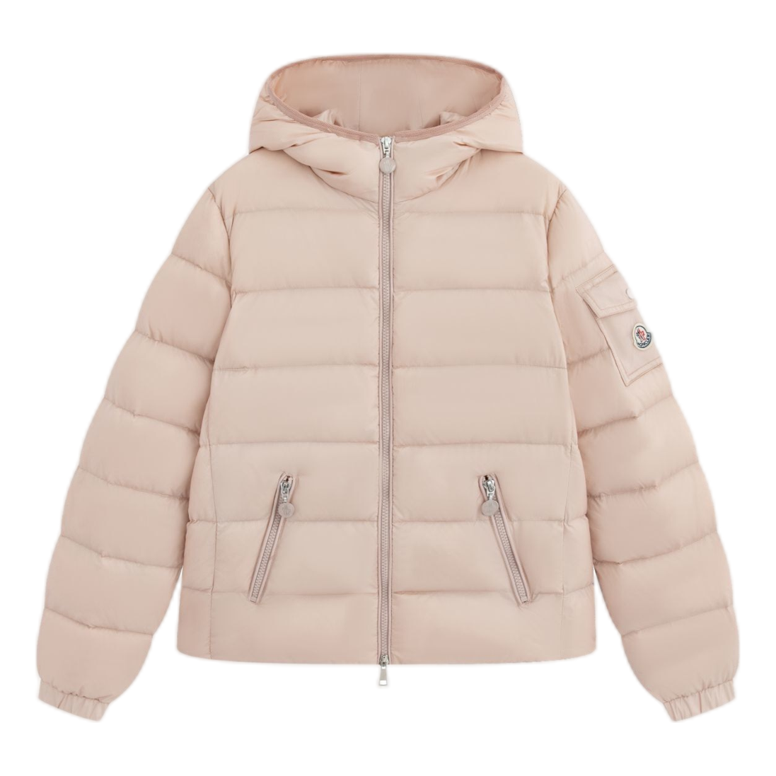 Moncler Gles Fitted Hooded Puffer Jacket