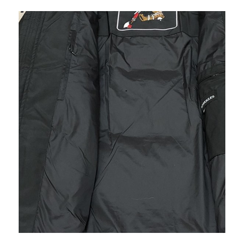 Moose Knuckles Four-Pocket Coyote Fur-Trim Hooded Down Puffer