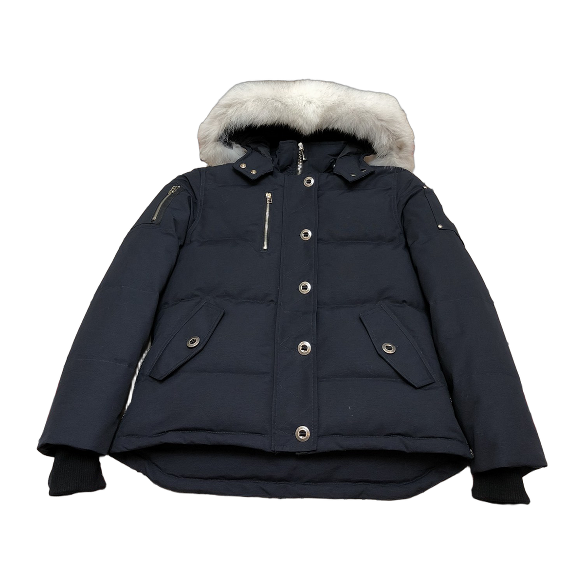 Moose Knuckles Women's Original Shearling-Trim 3Q Jacket – Navy