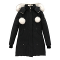 Moose Knuckles Stirling Pom-Pom Parka – White Fur Trim