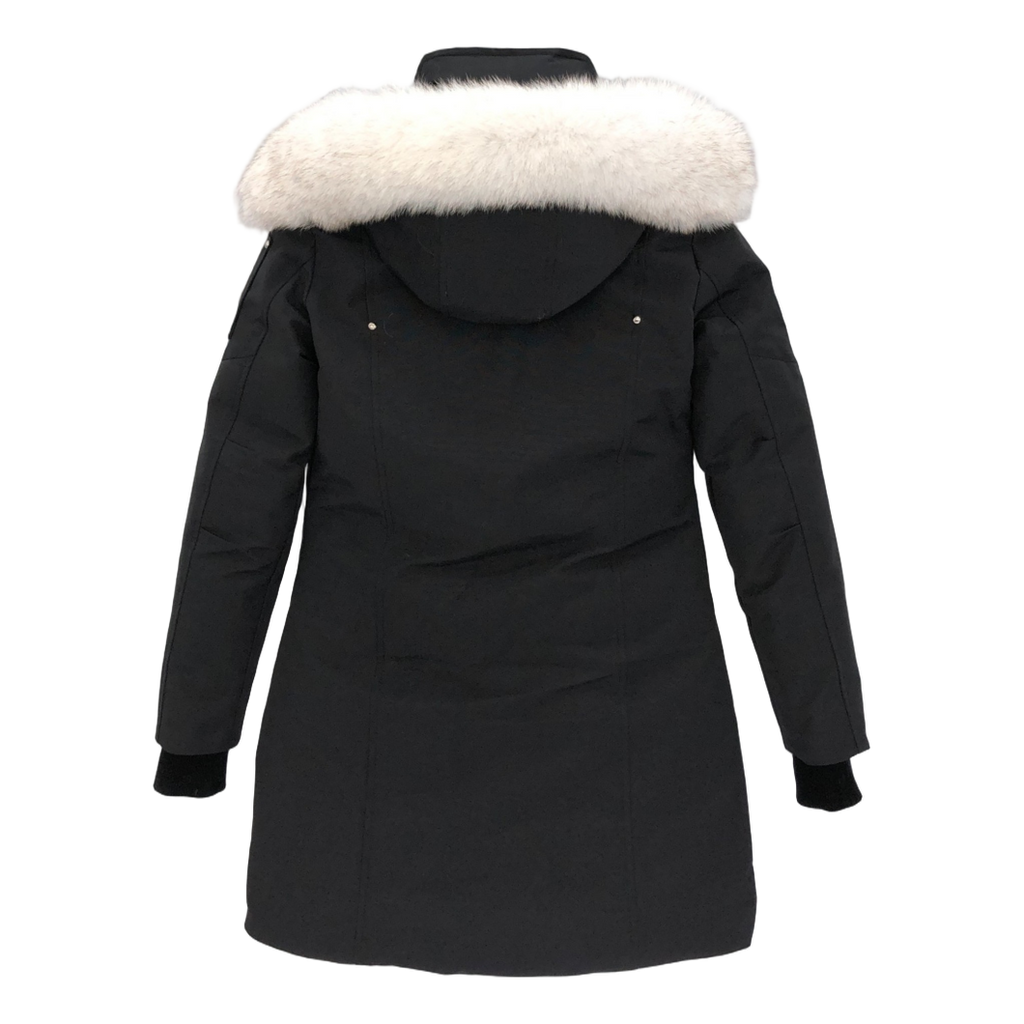 Moose Knuckles Stirling Pom-Pom Parka – White Fur Trim