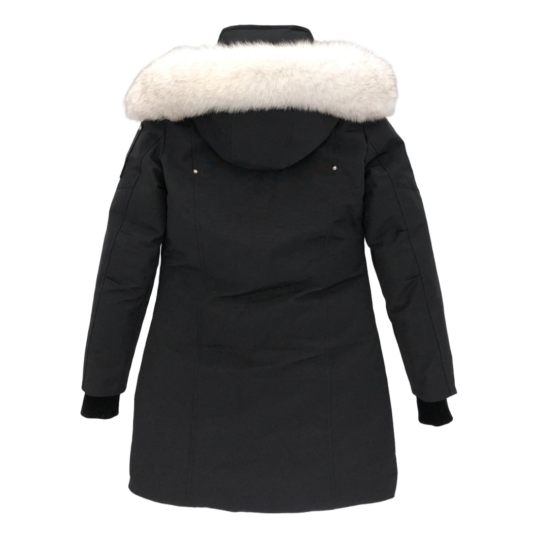 Moose Knuckles Stirling Pom-Pom Parka – White Fur Trim
