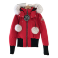 Moose Knuckles Debbie Fur-Trim Bomber Jacket