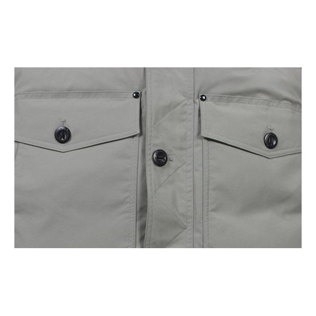 Moose Knuckles Four-Pocket Coyote Fur-Trim Quilted Down Jacket