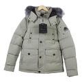 Moose Knuckles Four-Pocket Coyote Fur-Trim Quilted Down Jacket