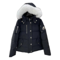 Moose Knuckles Chest-Zip Coyote Fur-Trim Hooded Down Puffer