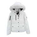 Moose Knuckles Chest-Zip Coyote Fur-Trim Hooded Down Puffer